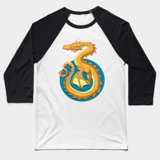 Yellow Dragon Baseball T-Shirt